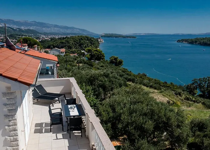 5 Star Luxury 320m2 With Seaview, Private Pool & Grill House - Ocean Rab *